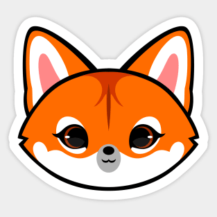 Cute Ethiopian Wolf Sticker